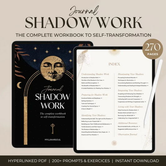 Shadow Work Journal | 200+ Anxiety and Inner Child Healing Prompts and Exercises | Spiritual Digital Workbook for iPad, GoodNotes